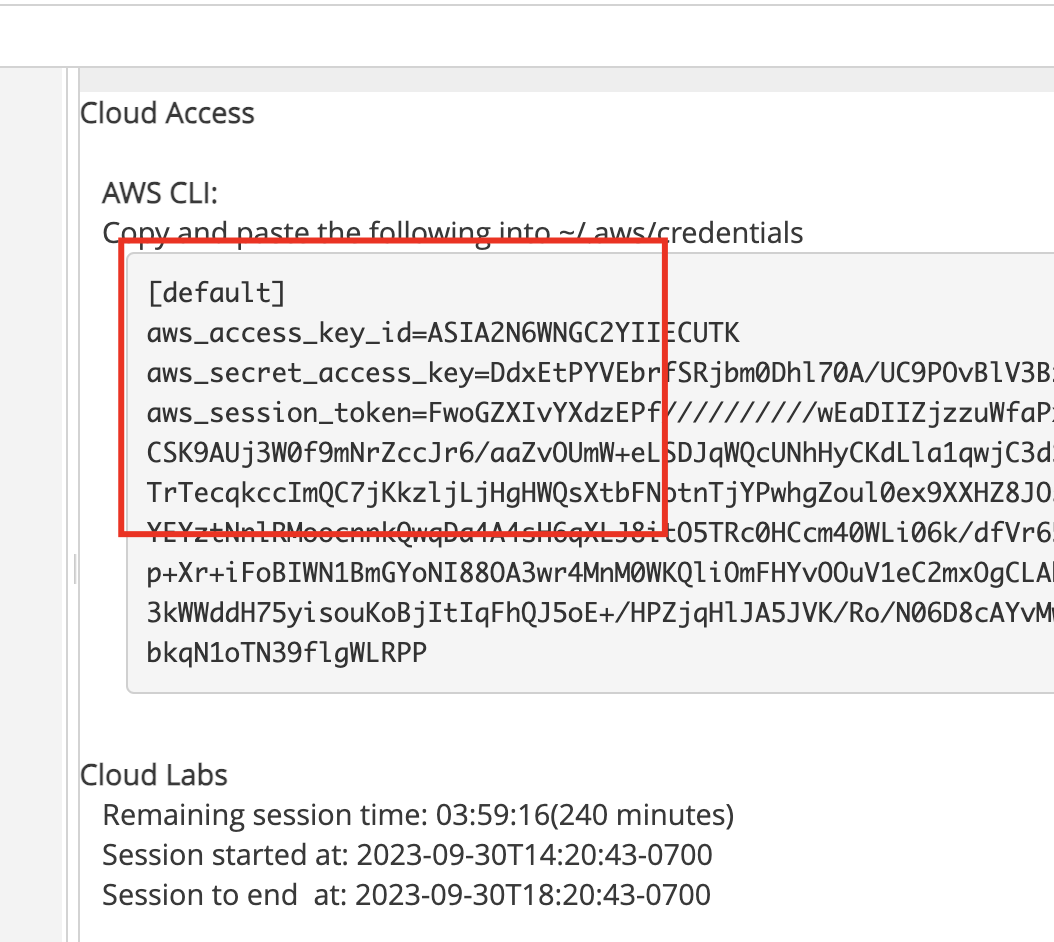 AWS Credentials