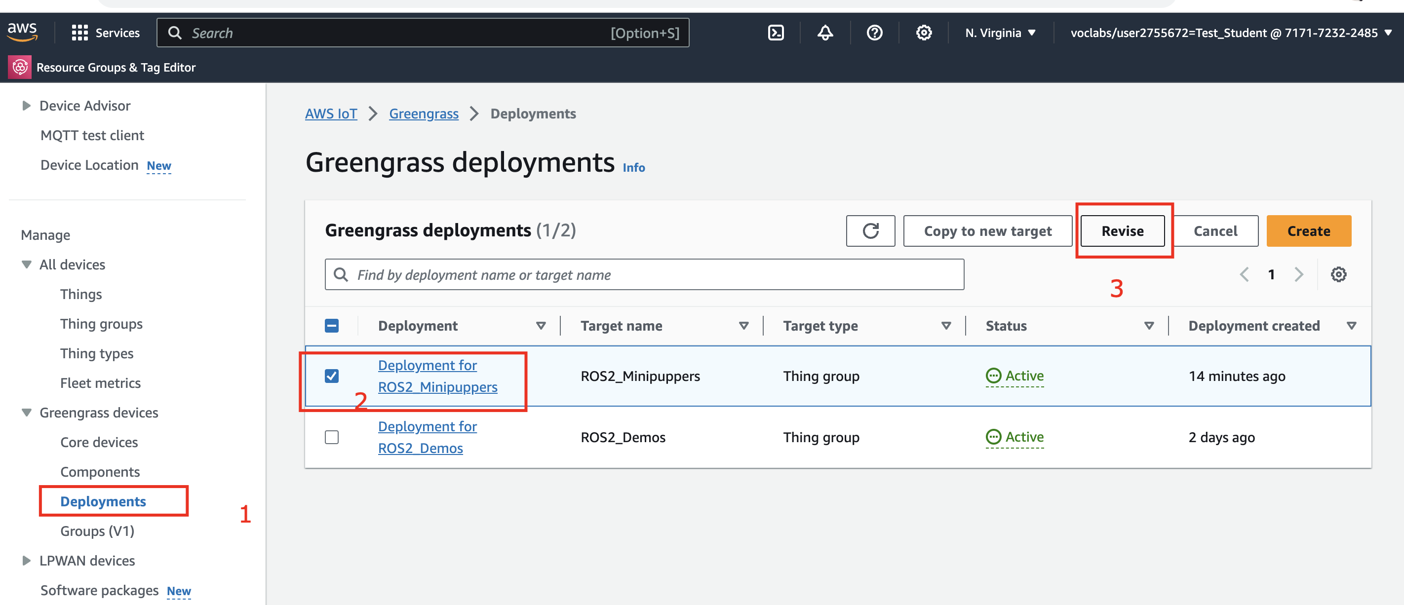 Greengrass Deployments