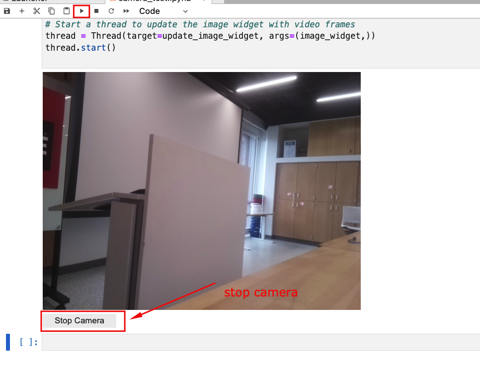 Camera capture example in Jupyter notebook