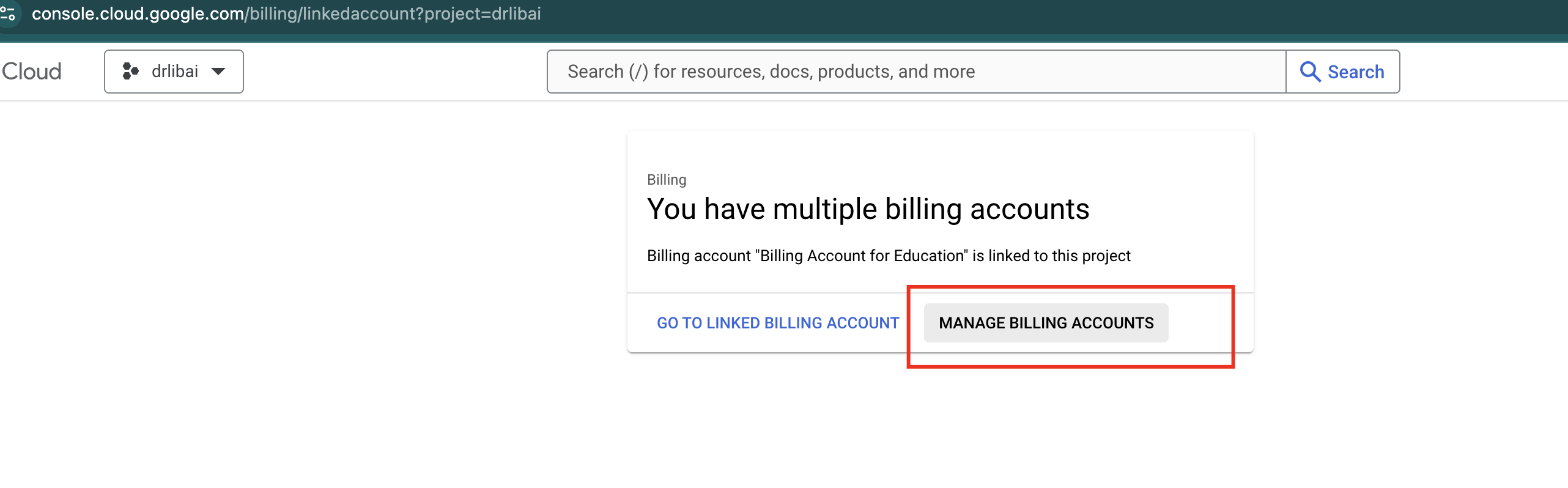 Manage account