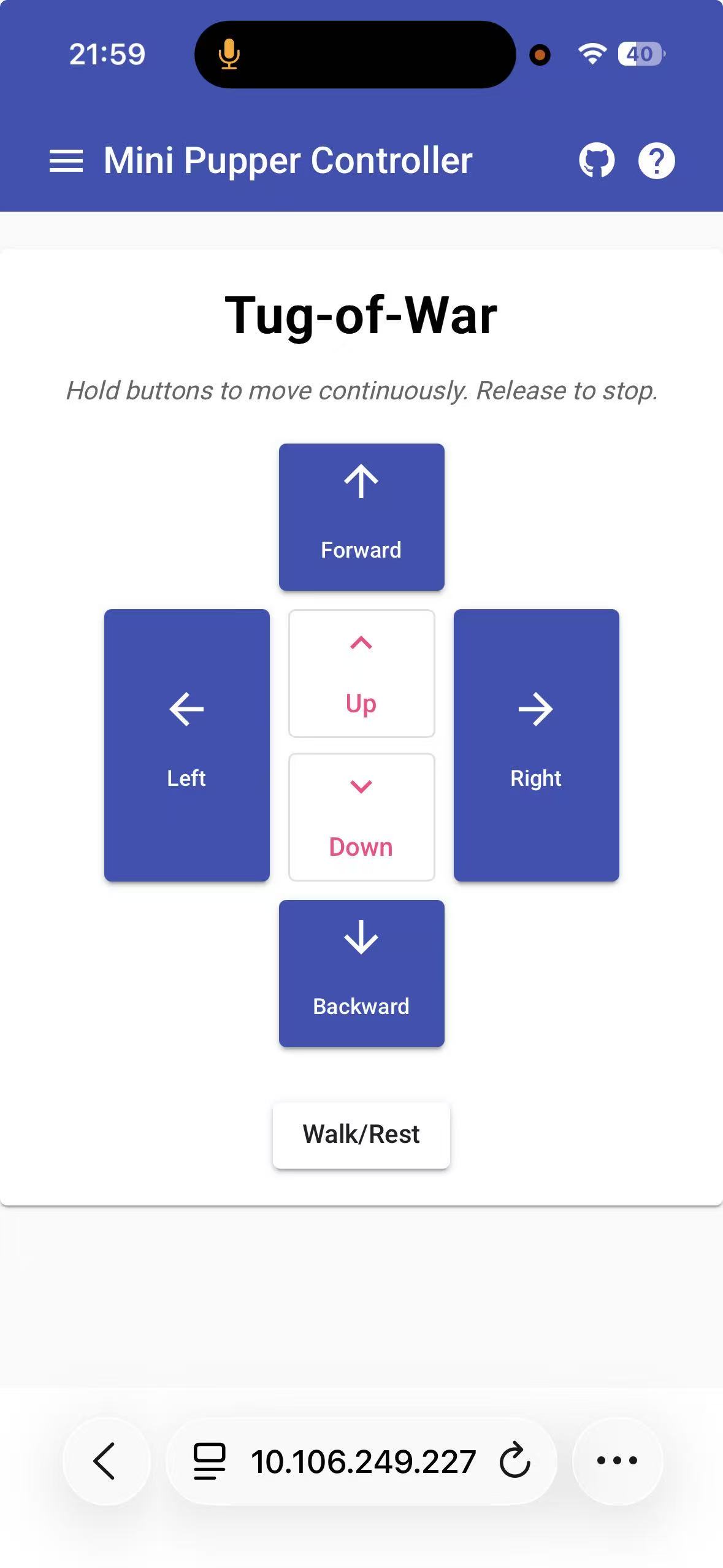 Tug-of-War Interface